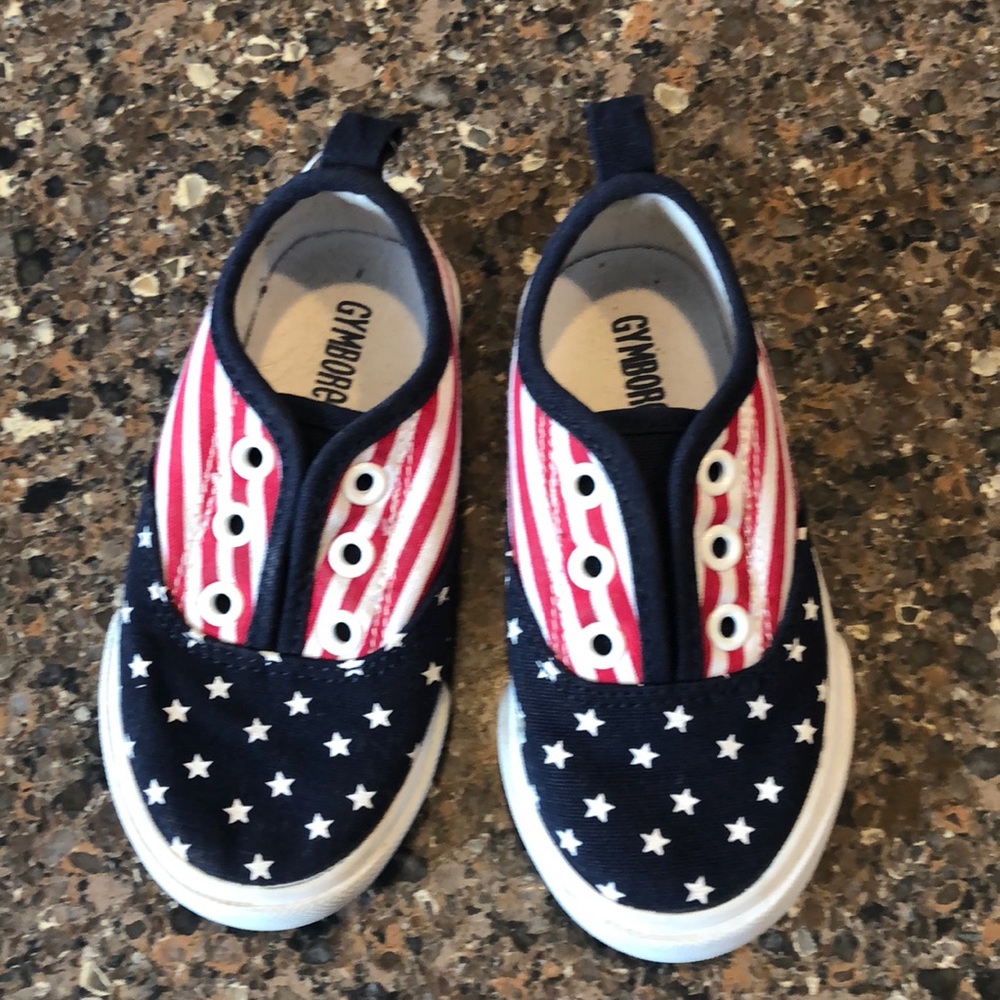 Patriotic, American flag shoes